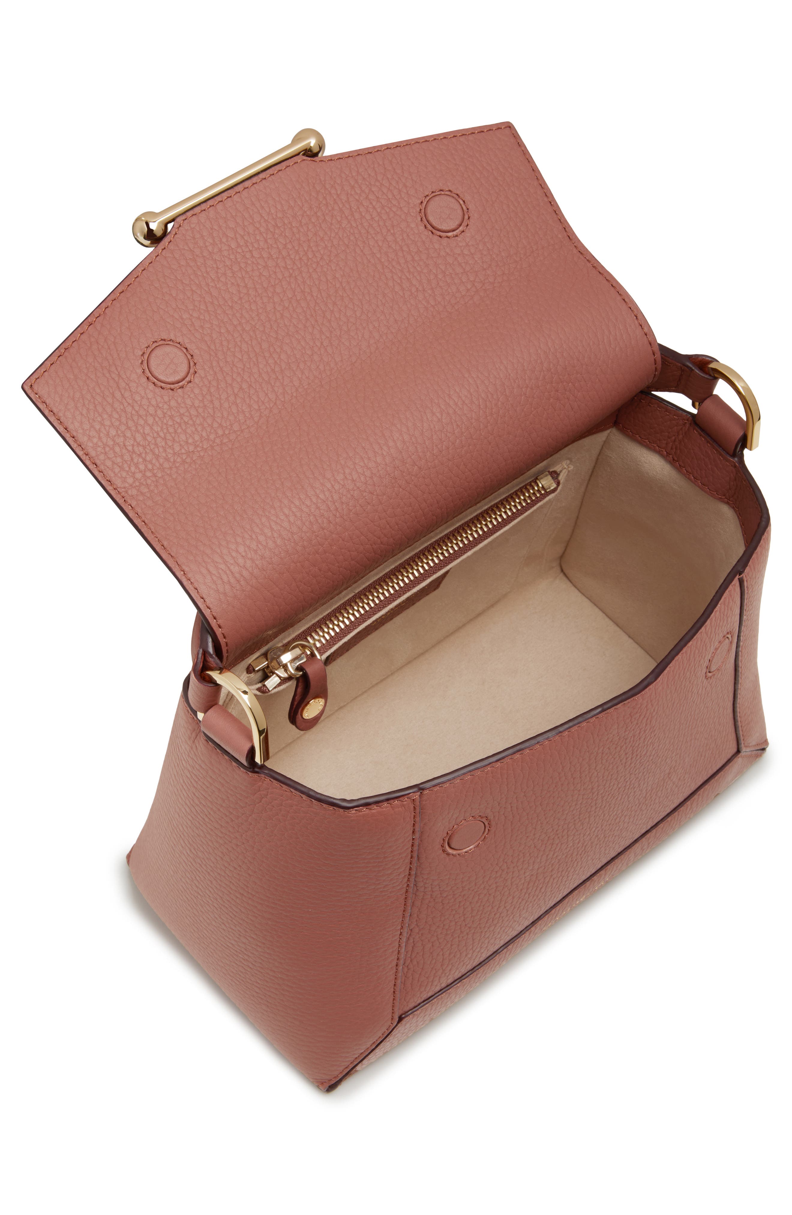 Strathberry Mosaic Leather Top Handle Bag, Alternate, color, 