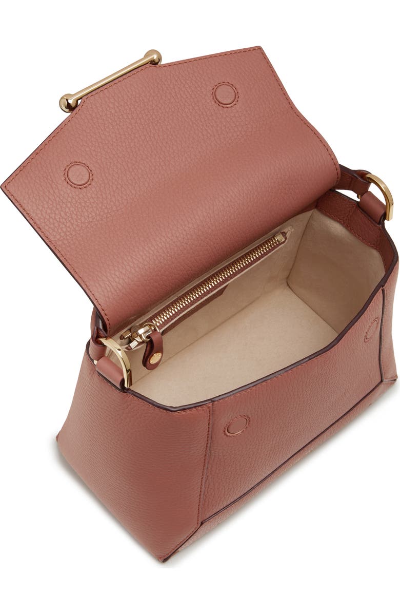 Strathberry Mosaic Leather Top Handle Bag, Alternate, color,