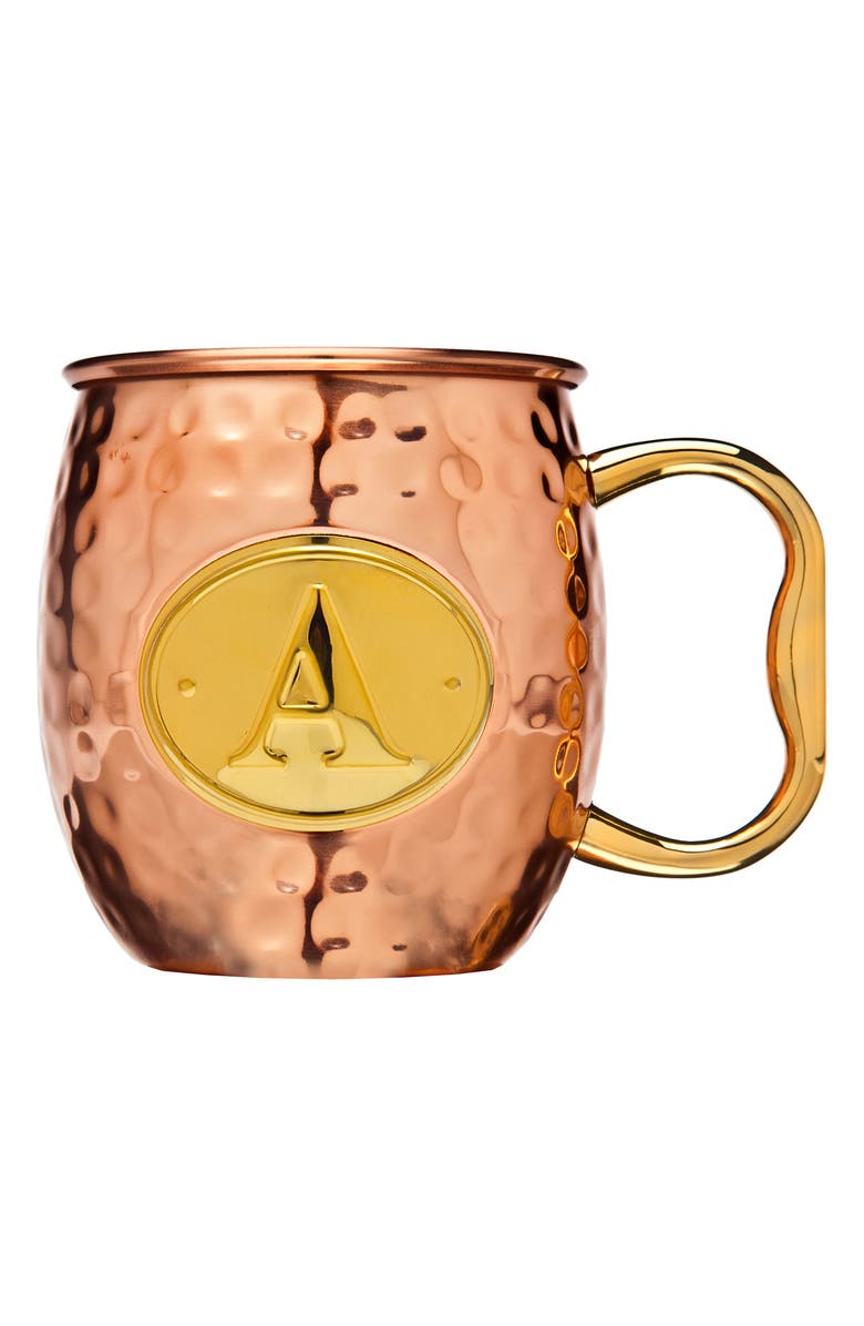 Godinger Monogram Moscow Mule Mug, Main, color,