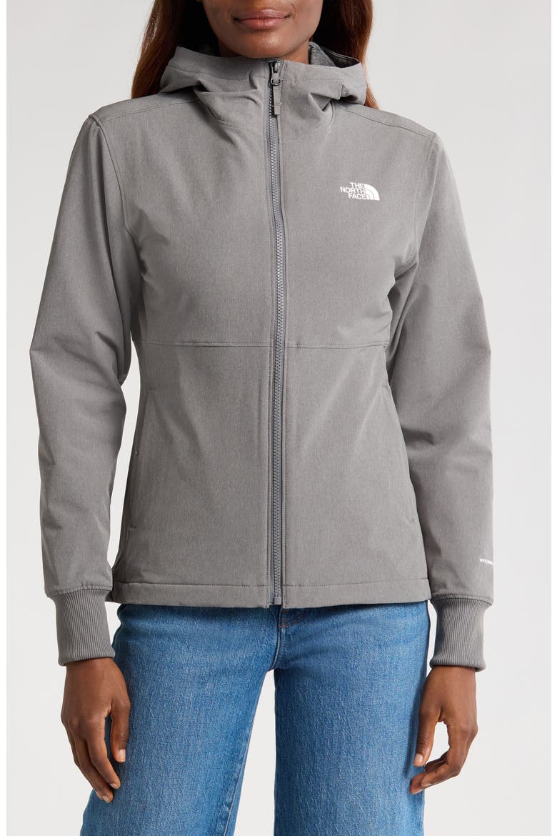 Shelbe Raschel Water Resistant Hooded Jacket, Alternate, color, SMOKED PEARL HEATHER