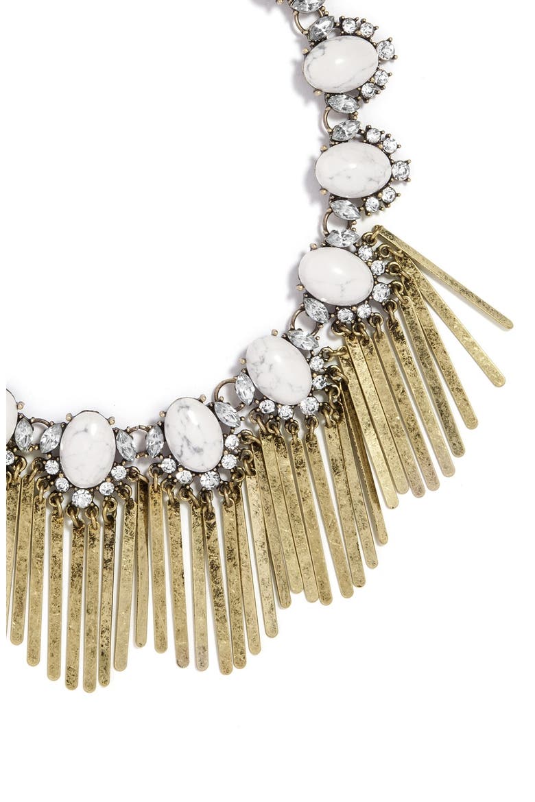 'Showgirl Fringe' Collar Necklace, Alternate, color, ANTIQUE GOLD