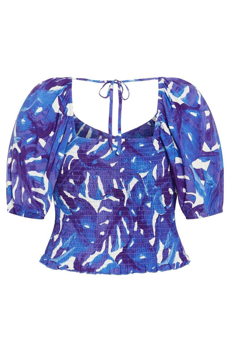 City Chic Boardwalk Top, Alternate, color, Marine Palm