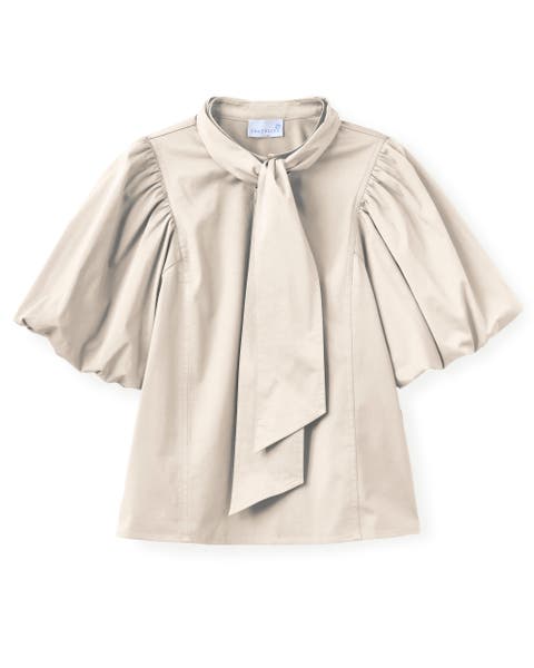 Perry Removable Tie Neck Top