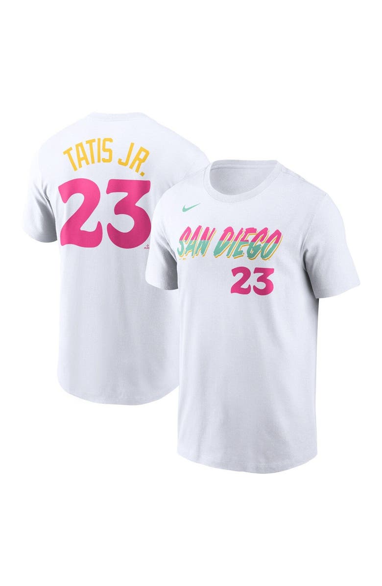 Nike Men's Nike Fernando Tatis Jr. White San Diego Padres 2022 City Connect Name & Number T-Shirt, Alternate, color, 