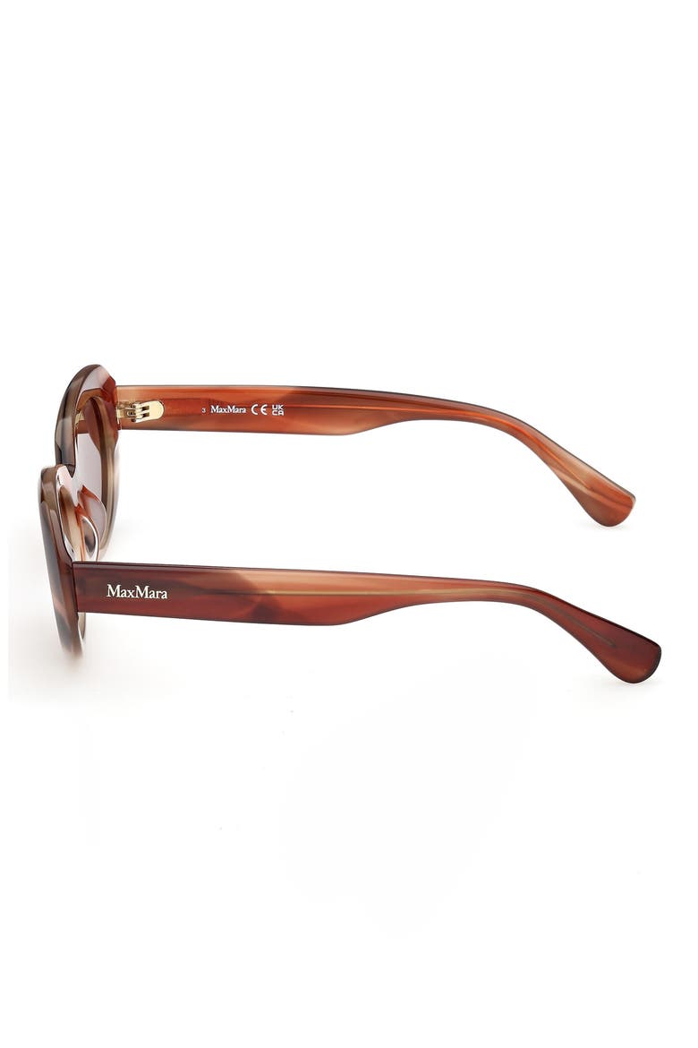 53mm Oval Sunglasses, Alternate, color, CARAMEL