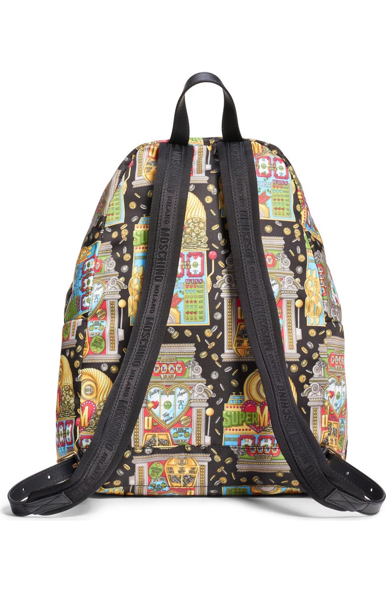 Moschino Jackpot Logo Backpack, Alternate, color,