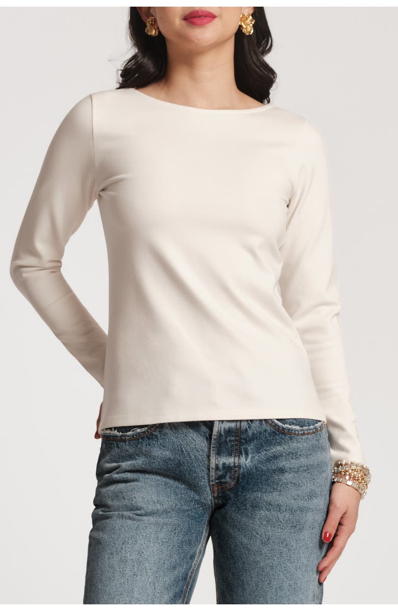 Frances Valentine Ballet Top, Main, color, White