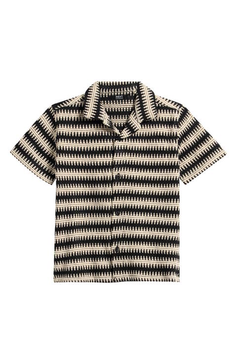 Kids' Stripe Button-Up Shirt (Little Kid & Big Kid)