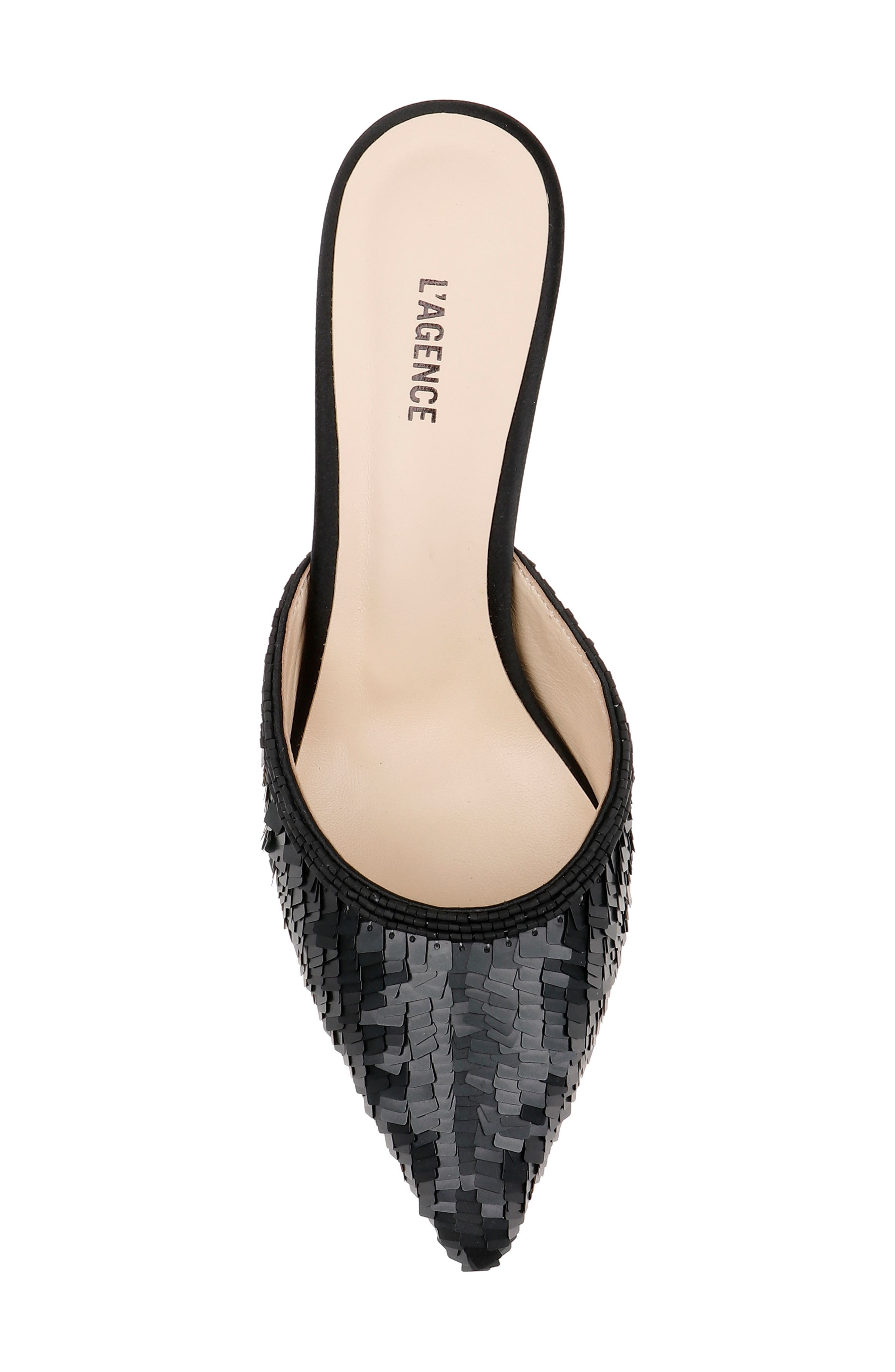 L'AGENCE Juliette Sequin Mule, Alternate, color, 