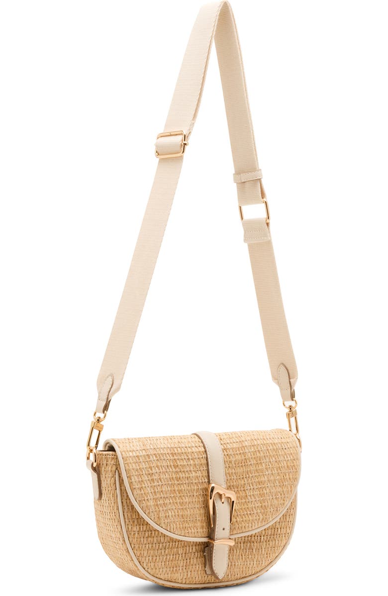Anne Klein Woven Saddle Crossbody Bag, Alternate, color,