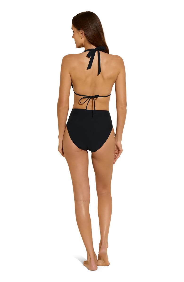 STYLEST DreamSculpt High Waist Bikini Bottom, Alternate, color, Caviar