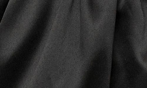 Gibsonlook Puff Sleeve Satin Minidress In Black