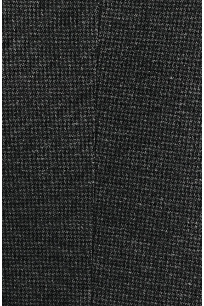 Wolsey Charcoal Grey Microcheck Knit Sport Coat with Removable Hooded Bib, Alternate, color, CHARCOAL