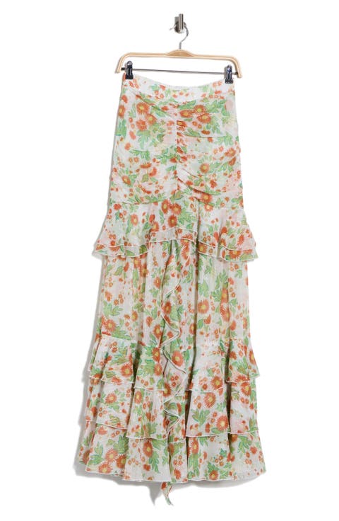 Thea Ruffle Tiered Maxi Skirt