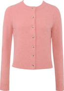 HOUSE OF CB Signature Flamingo Pink Merino Wool Blend Cardigan