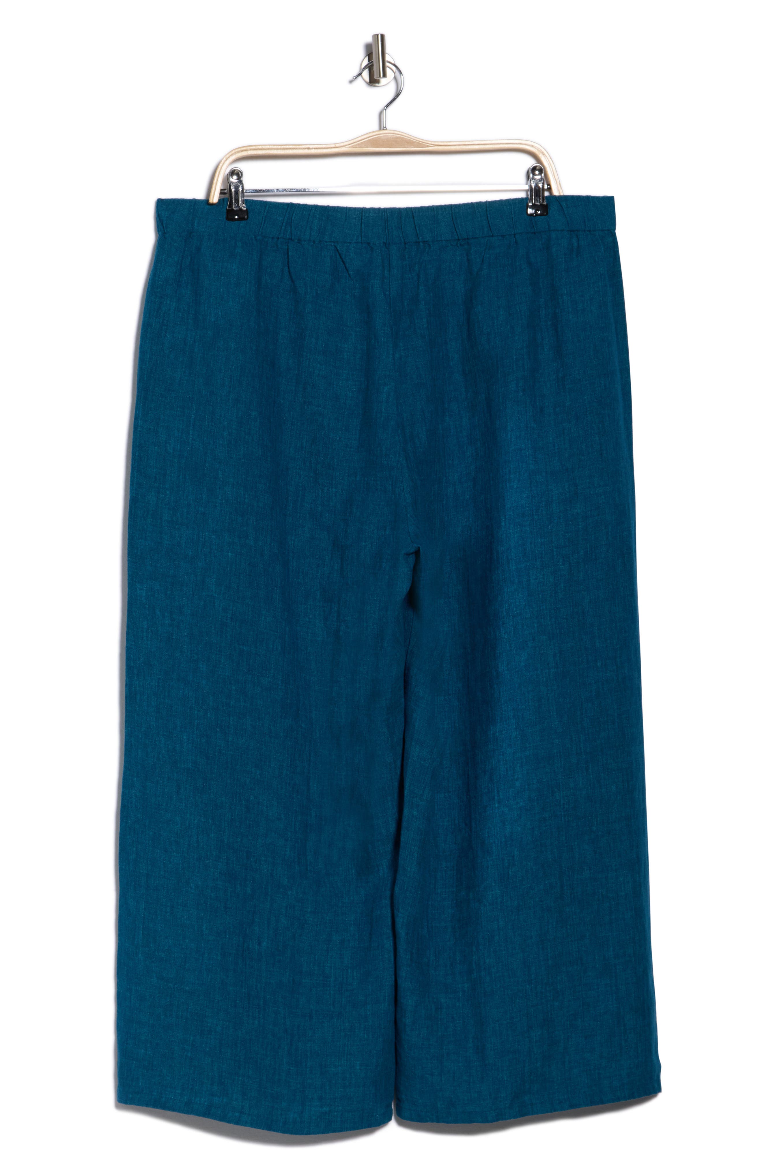 Eileen Fisher Organic Linen Crop Wide Leg Pants (Women