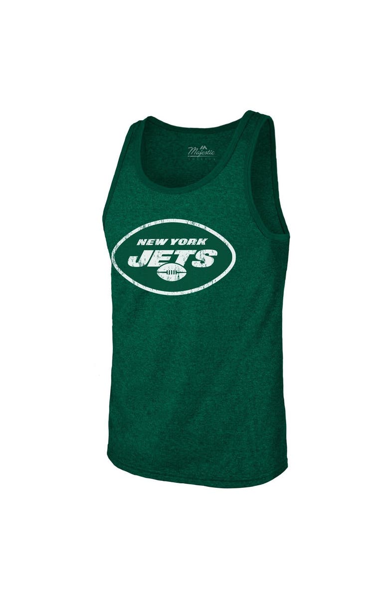 Majestic Threads Men's Majestic Threads Aaron Rodgers Green New York Jets Name & Number Tri-Blend Tank Top, Alternate, color, 