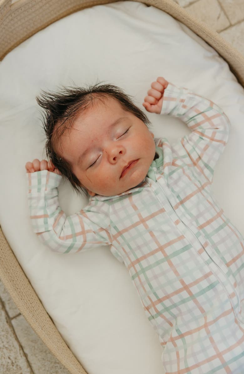 Copper Pearl Madelyn Zip-Up Footie Pajamas, Alternate, color, Madelyn