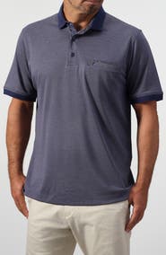 STUDIO GARNET LOS ANGELES Tipped Piqué Knit Polo