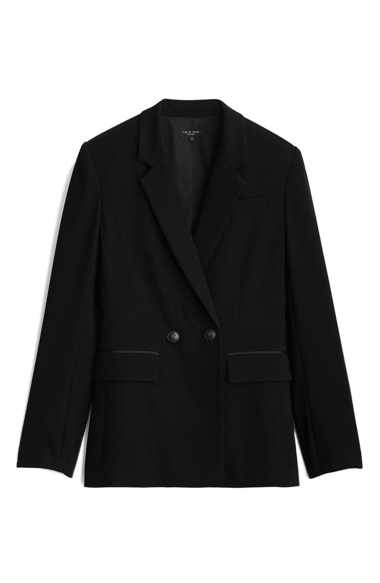 rag & bone Tessa Double Breasted Crepe Blazer, Alternate, color,