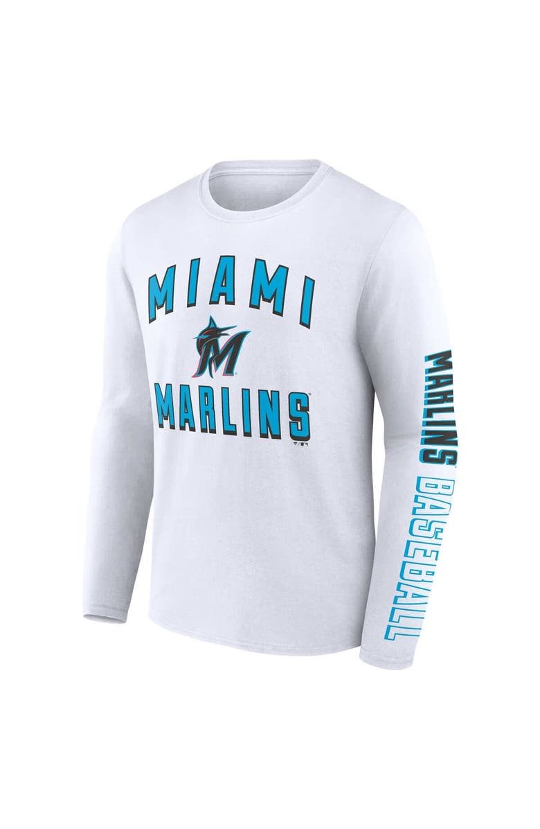 FANATICS Men's Fanatics Branded Black/White Miami Marlins Two-Pack Combo T-Shirt Set, Alternate, color, 