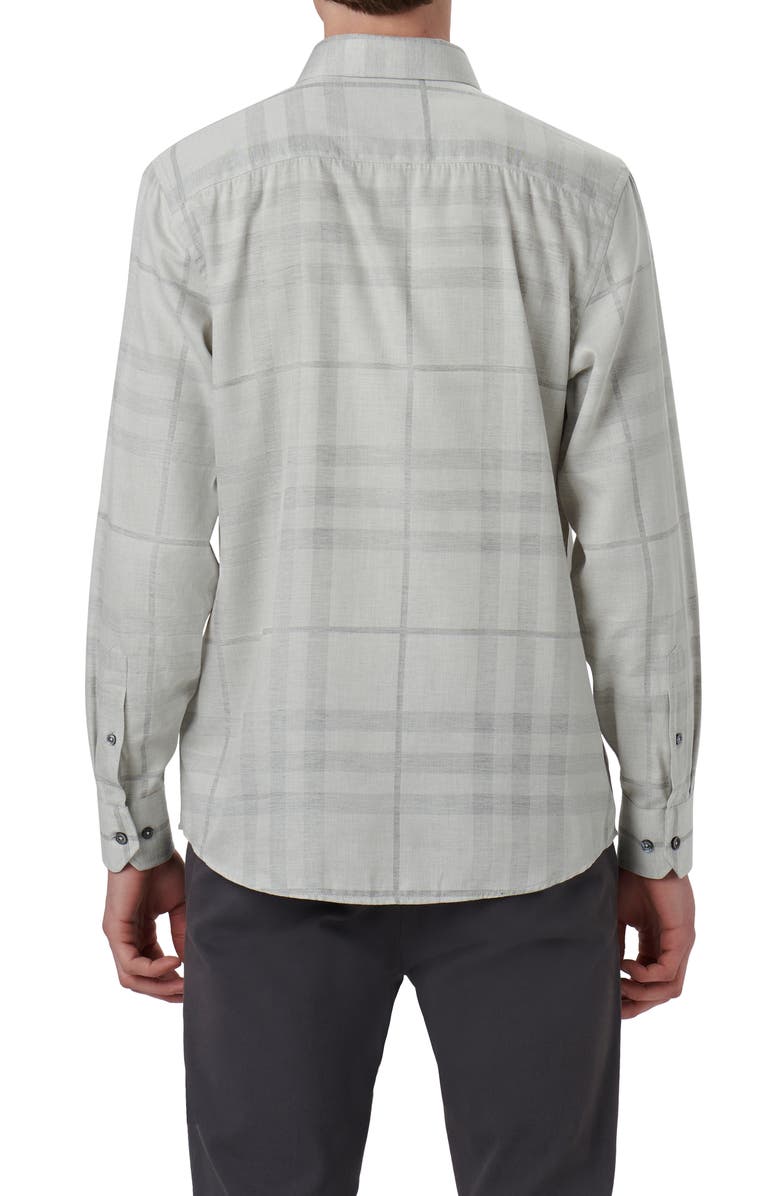 Bugatchi Julian Plaid Shaped Fit Stretch Cotton Button-Up Shirt, Alternate, color,