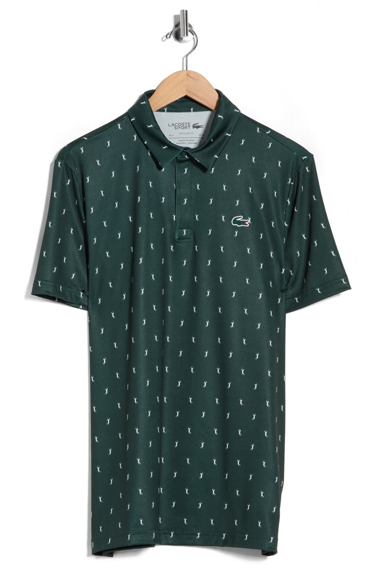 Regular Fit Print Stretch Polo Shirt, Alternate, color, SINOPLE/ FLOUR