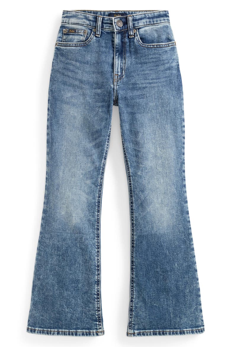 Kids' Flare Leg Jeans, Main, color, BLUE