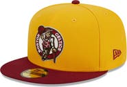 New Era Men's New Era Yellow/Red Boston Celtics Fall Leaves 2-Tone 59FIFTY Fitted Hat