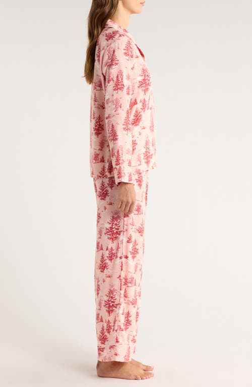 Nordstrom Cozy Cotton Blend Flannel Pajamas In Pink