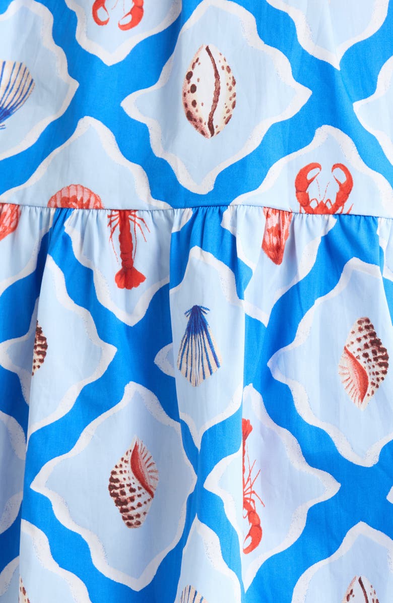 SUGARLIPS Lobster Bay Sleeveless Minidress, Alternate, color, Whte Blue-Multi