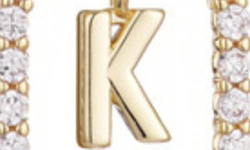 Adornia Floating Letter Initial Cubic Zirconia Pendant Necklace