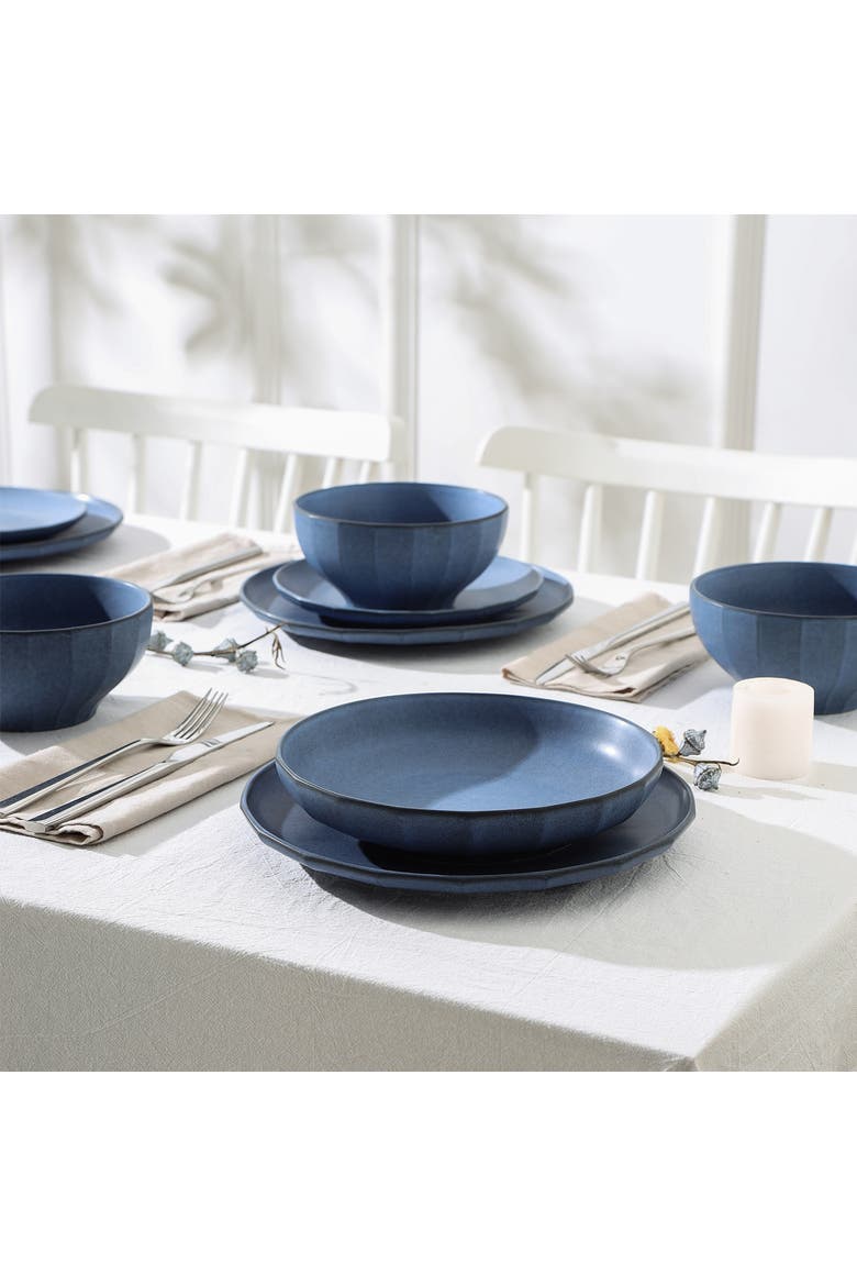 Rio Stoneware 4-Piece Pasta Bowl Set, Alternate, color, Blue