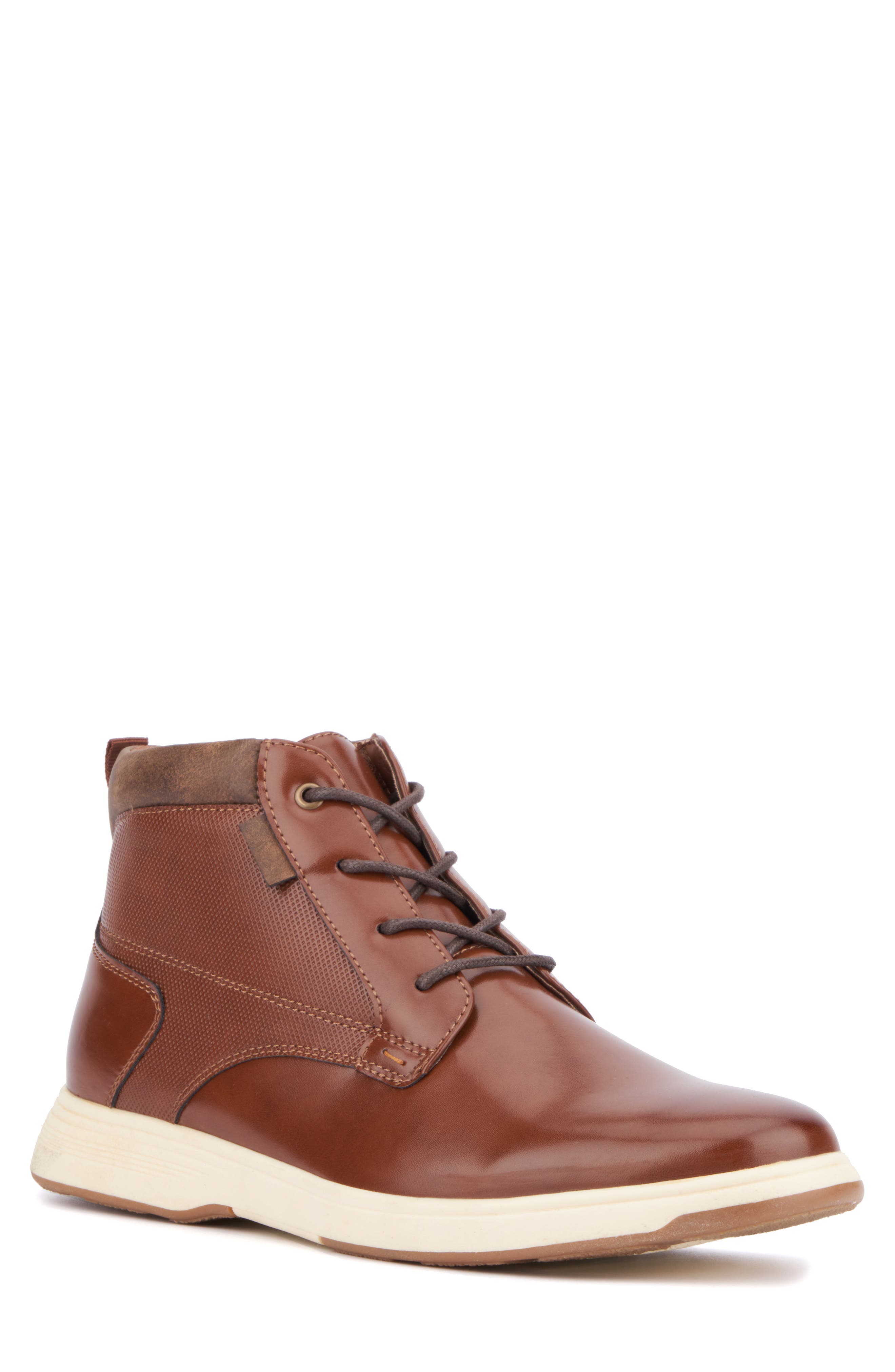 NEW YORK AND COMPANY Darren High Top Sneaker, Main, color, Cognac