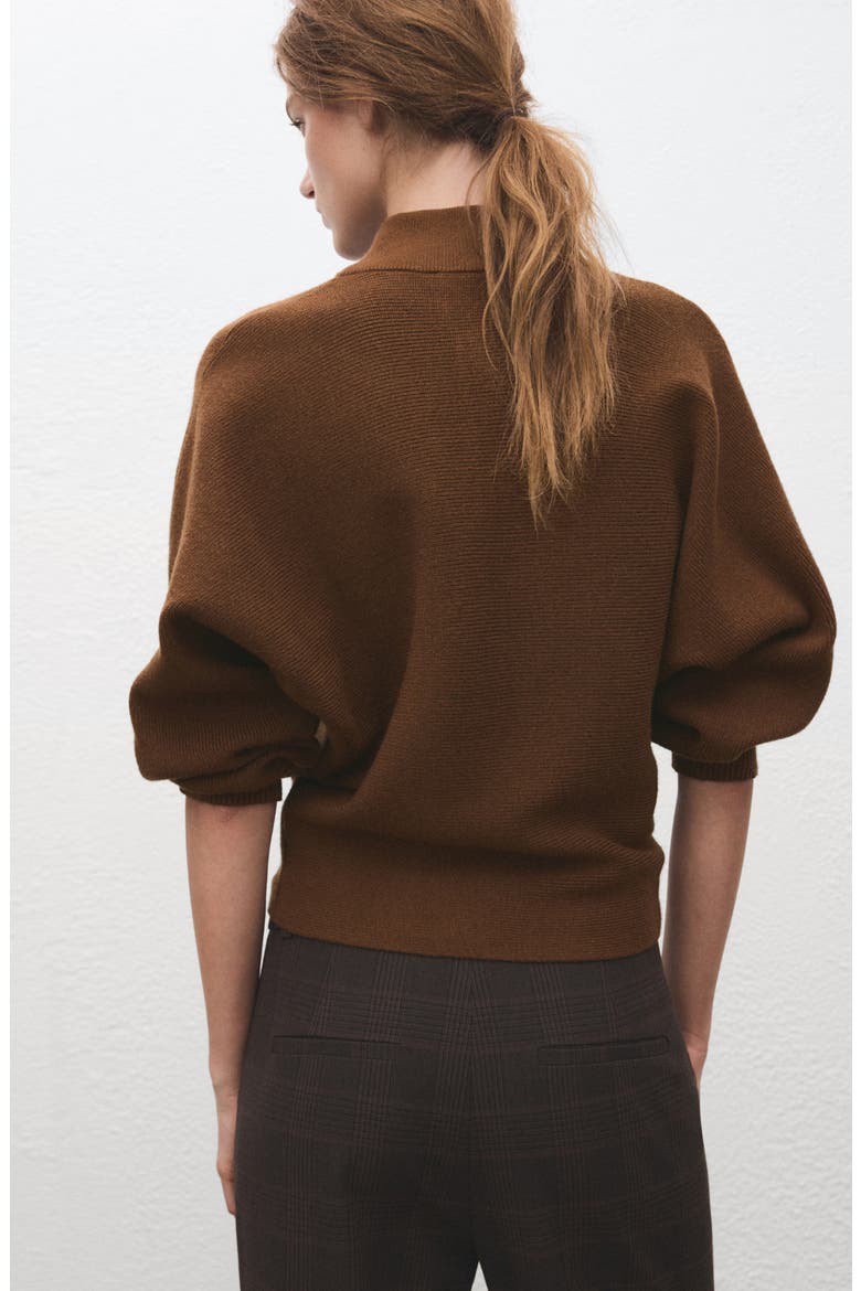 Uptown Polo Sweater, Alternate, color, BROWN