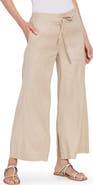 Lysse Nixie Drawstring Linen Blend Wide Leg Pants