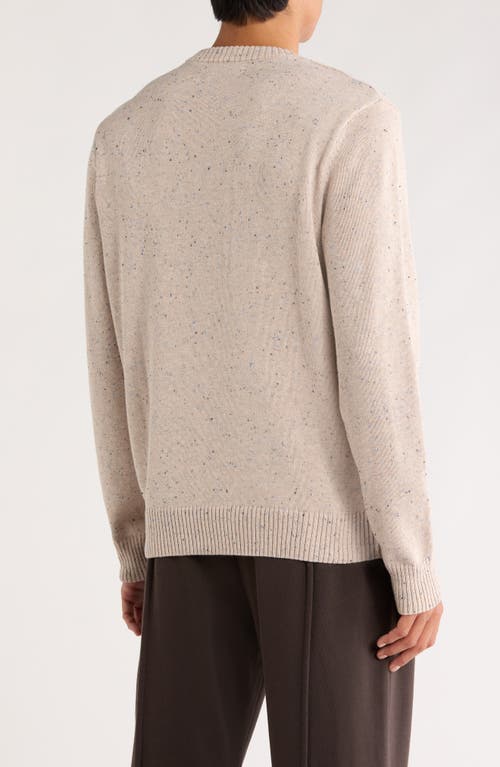 James Campbell Donegal Long Sleeve Sweater In Neutral