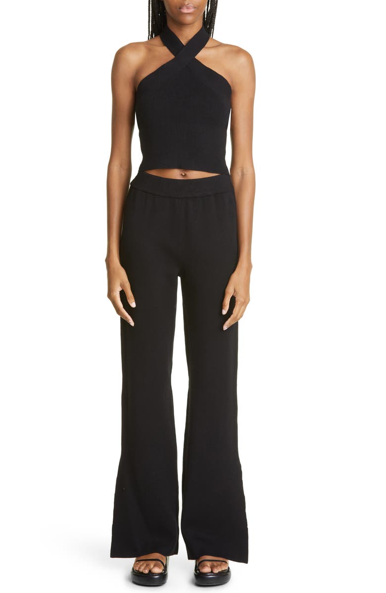 Monrow Supersoft Halter Sleeveless Knit Sweater, Alternate, color, 