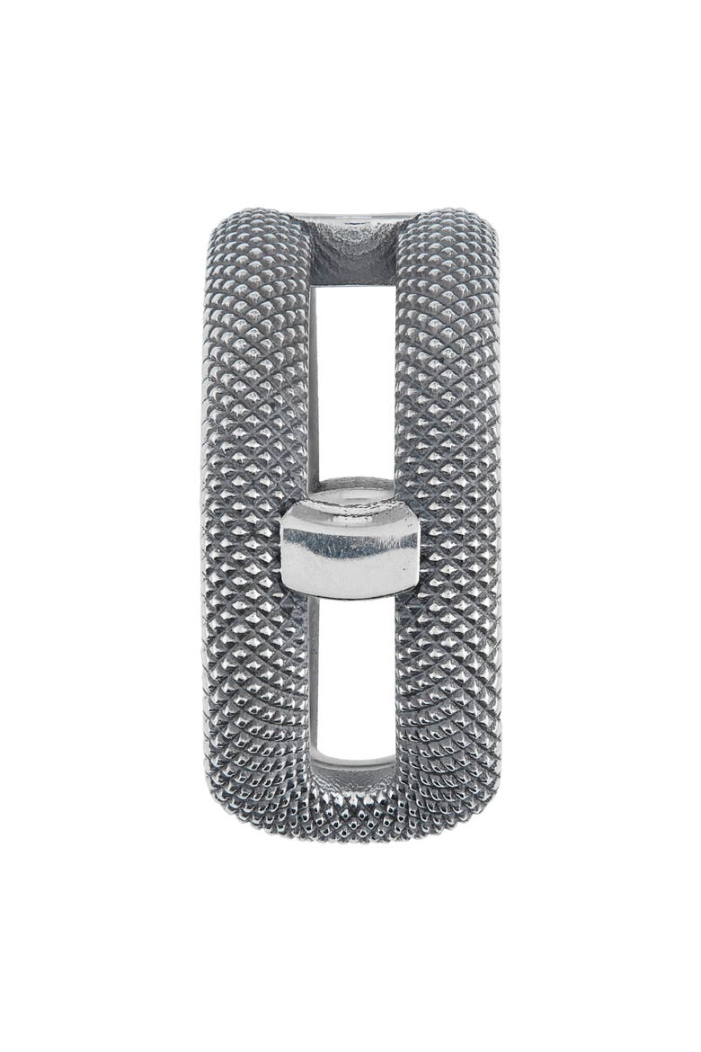 Men's Goosebumps Cigar Band Ring, Alternate, color, SILVER