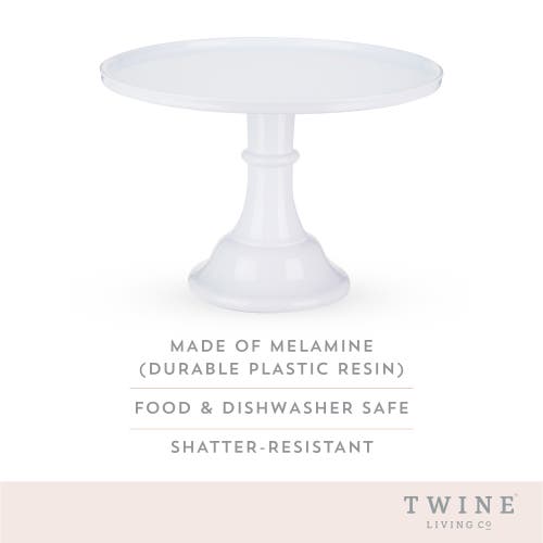 Twine White Melamine Cake Stand In White