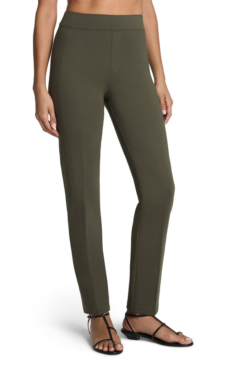 SPANXsupersmooth™ PerfectFit Ponte Slim Straight Pant, Main, color, DARK PINE