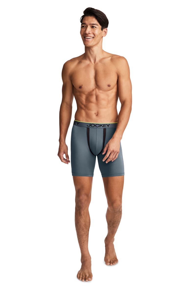 Men's Chafe Proof Pouch Microfiber 6" Boxer Brief - 3 Pack, Alternate, color, Iron Grey