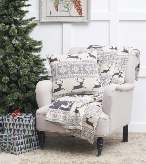 C & F Home C&f Home Deer Throws In Gray