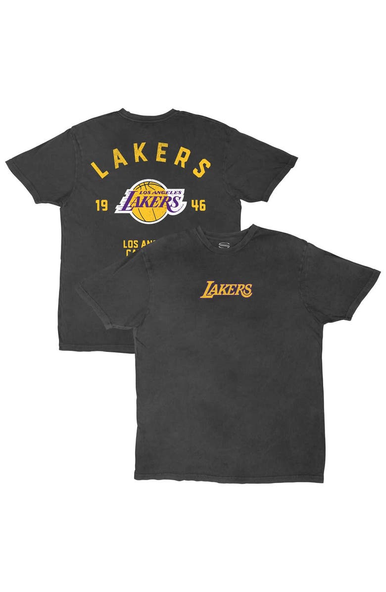 Stadium Essentials Men's Stadium Essentials  Charcoal Los Angeles Lakers Get Back Oversized Vintage T-Shirt, Main, color, 