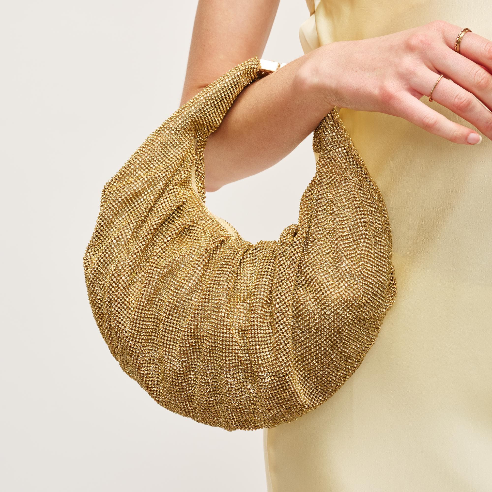 URBAN EXPRESSIONS HANDBAGS Arianna Evening Bag, Alternate, color, Gold