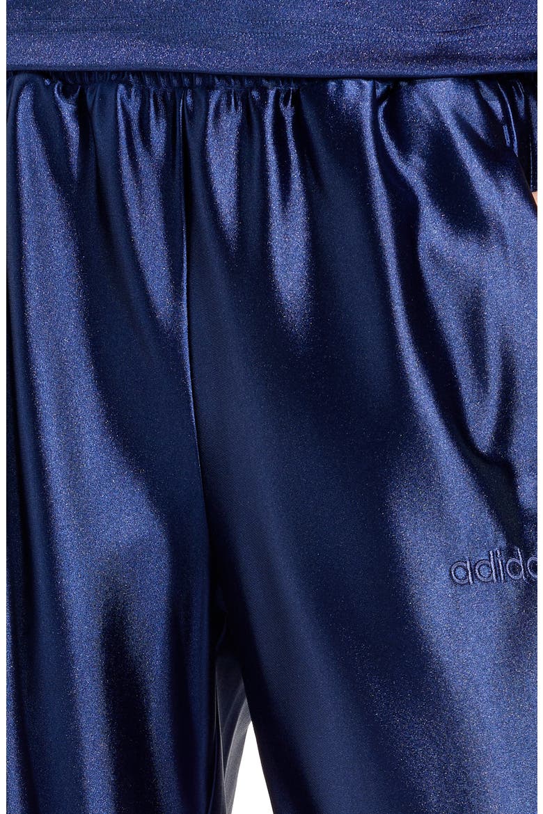 Satin Wide Leg Pants, Alternate, color, DARK BLUE