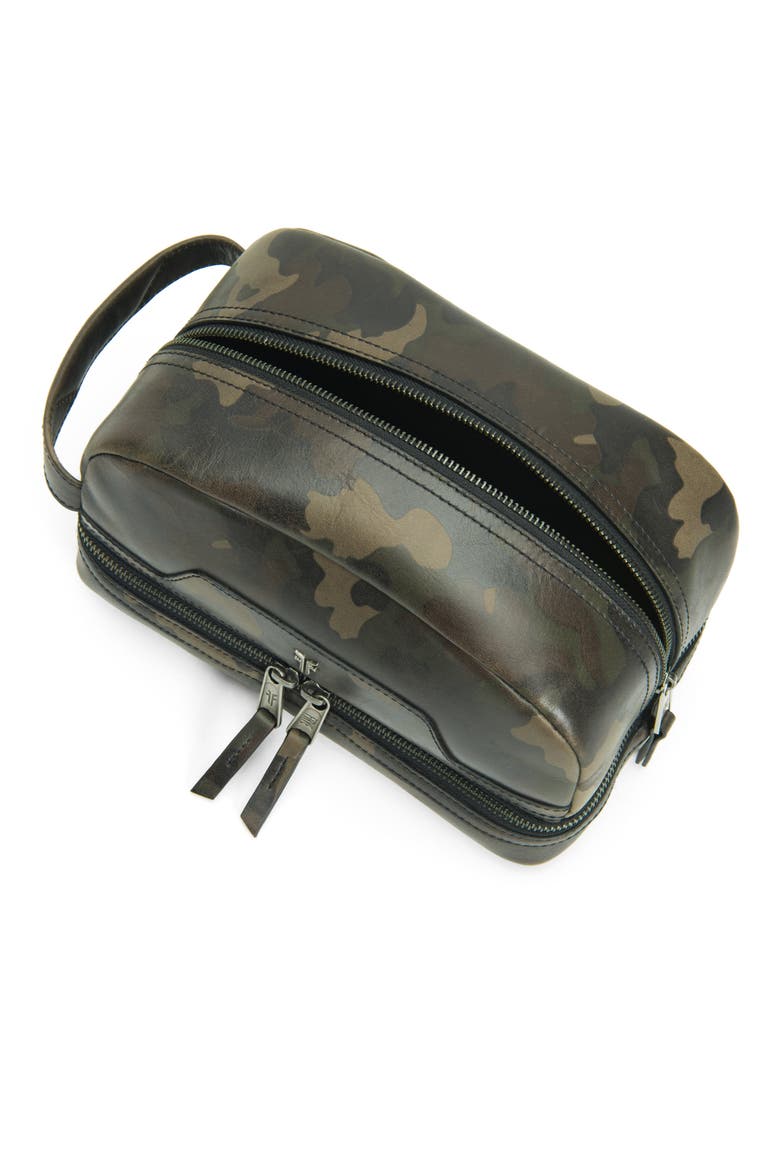 Holden Leather Travel Case, Alternate, color, DARK CAMO