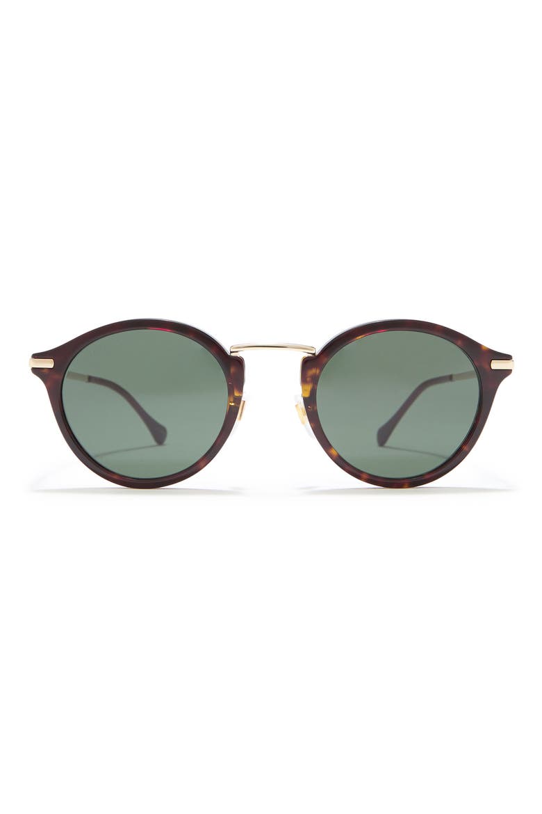 50mm Round Sunglasses, Main, color, HAVANA
