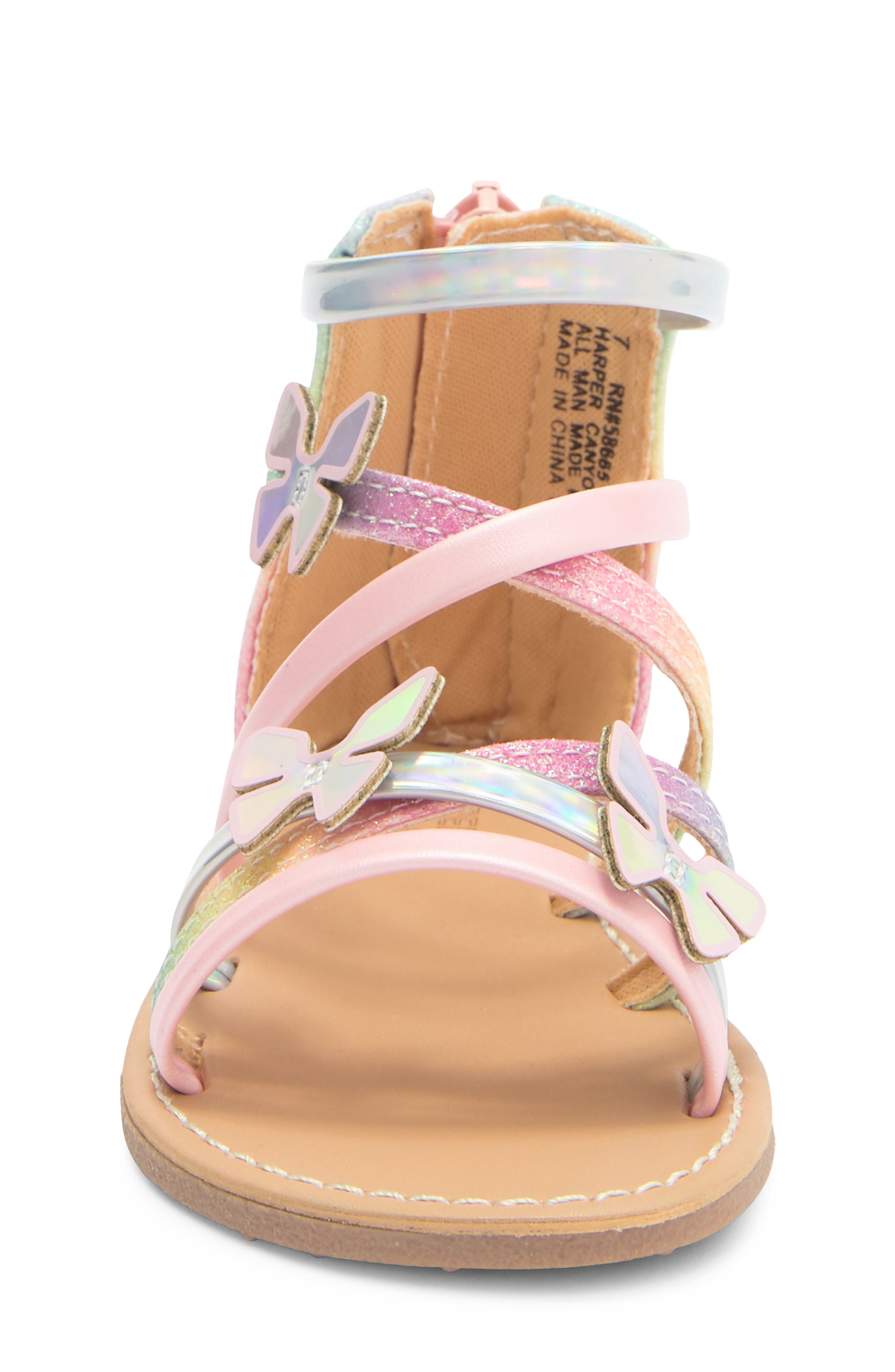 Harper Canyon Kids' Rubie Gladiator Sandal, Alternate, color, 