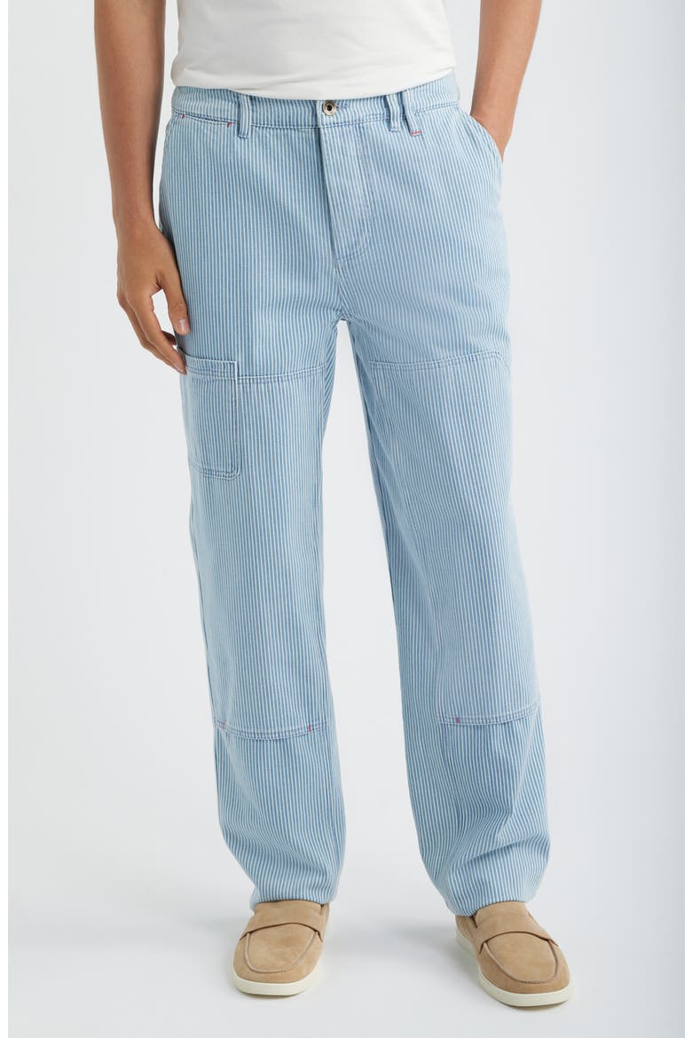 Courier Hickory Stripe Utility Pants, Main, color, VINTAGE WASH
